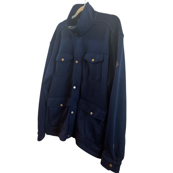 Eddie Bauer Navy Blue  Radiator Utility Field Men's Jacket Extra Large Full Zip - Picture 2 of 9